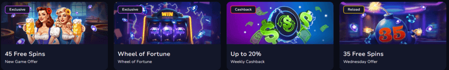 Freespins Bonuses of 7Bit Casino